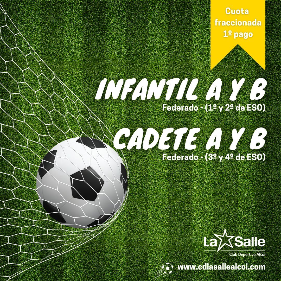 Infantil y Cadete - Cuota fraccionada