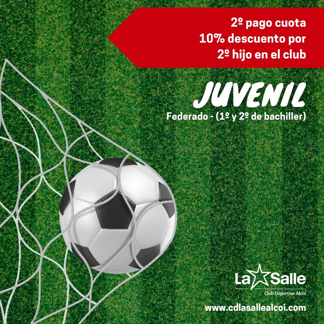 Juvenil - Cuota fraccionada (2º hijo/a)